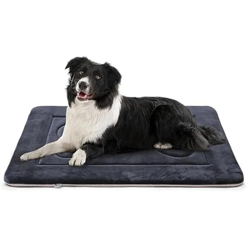 Dog Bed Soft Dog Crate Pad Mat for Medium/Large Dogs 36 in Non-Slip Bottom